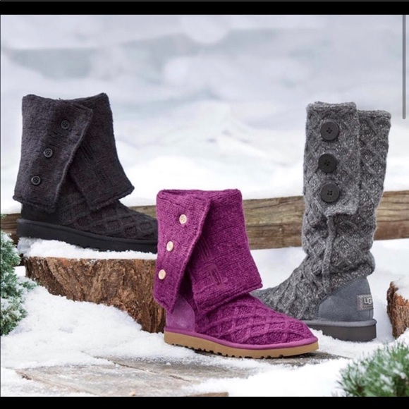 UGG Shoes - Ugg w lattice cardy 3066 w purple